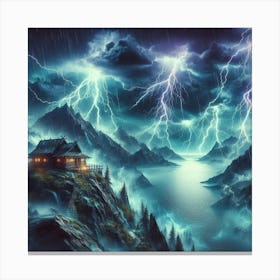 Stormy Night 1 Canvas Print