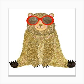 Bear In Sunglasses Canvas Print