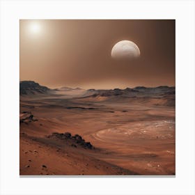 Mars - Mars Stock Videos & Royalty-Free Footage 3 Canvas Print