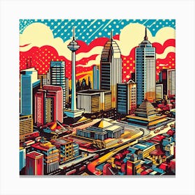 Jakart City Canvas Print