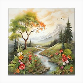 'River Valley' Canvas Print