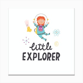 Little Space Explorer Canvas Print