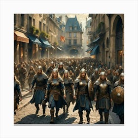 Viking Soldiers Canvas Print