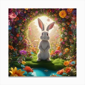 Rabbit Lsd Canvas Print