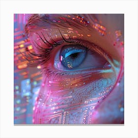 Cyborg Eye Canvas Print Canvas Print