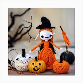 Halloween Doll Canvas Print