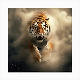 Tiger In The Clouds Canvas Print