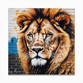Lion wall mural Canvas Print