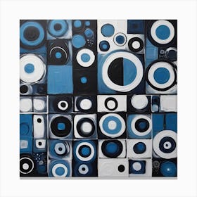 Blue Circles Canvas Print