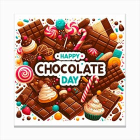 Happy Chocolate Day Canvas Print