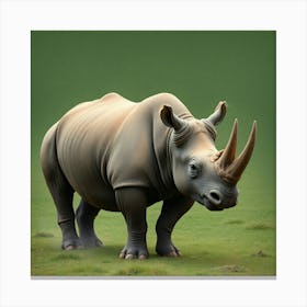 Asm A Rhino Wearing Like A Solider E5efb369 5e32 4b36 A5c5 464801fa6e1d Canvas Print