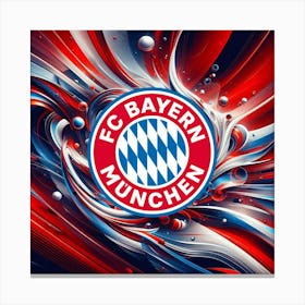 FC Bayern München Logo Wall Art 10 Canvas Print