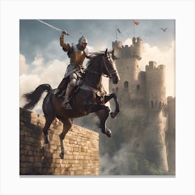 Knight of the castle Canvas Print