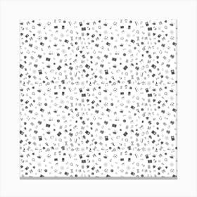 Black And White Pattern Canvas Print