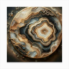 Agate Painting 1 Canvas Print
