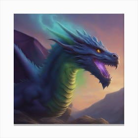 Blue Dragon 2 Canvas Print