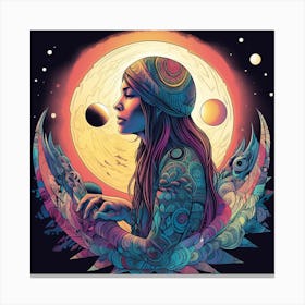 Psychedelic Woman 2 Canvas Print