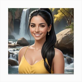 Smiling Latina Diva Canvas Print