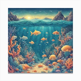 Sardines Canvas Print