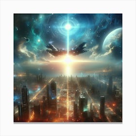 Space City Canvas Print