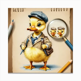 Duck Detective 9 Canvas Print