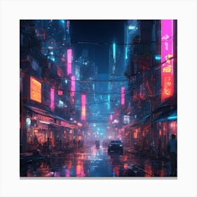 Futuristic City 3 Canvas Print