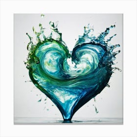 Heart Of Water 1 Canvas Print