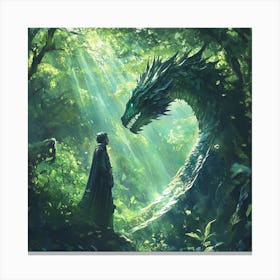 Dragon Of The Forest Canvas Print