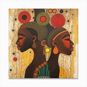 Two African Women Canvas Print