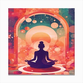 Meditating Buddha Canvas Print