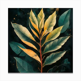 Leaf Painting Canvas Print