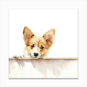 Pembrokeshire Corgi Dog Canvas Print