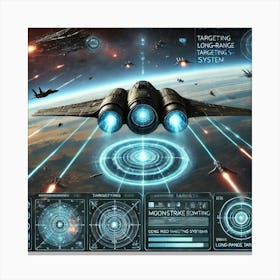 Moonstrike Bomber Long Range Targeting Converted Canvas Print