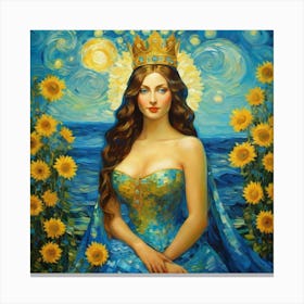 Queen Of Sunflowers Canvas Print