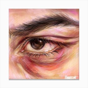 Eye Of A Man Canvas Print
