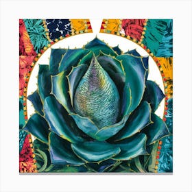 A Mesmerizing Illustration Of A Hypnotic Agave Pla Oihcfee5qggphzcj4qyg4a E1msfgfxrrohfunmyitmoq Canvas Print