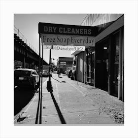 Dry Cleaners In The Bronx Canvas Print