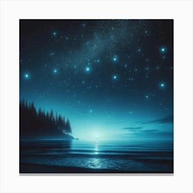 Night Sky With Stars Canvas Print