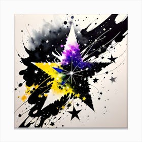 Star Painting Canvas Print