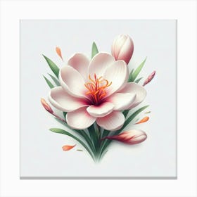 Saffron Flower Canvas Print