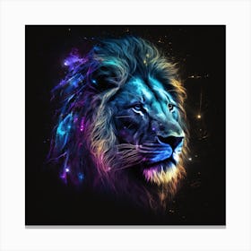 Galaxy Lion Canvas Print