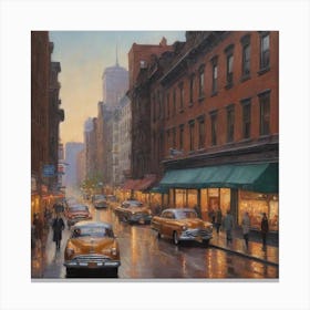 Old New York 3 Canvas Print