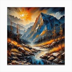 Mountain Stream Canvas Print