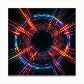 Neon art Canvas Print