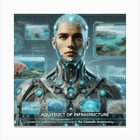 A High Tech, Sci Fi Portrayal Of The Aquitect Of I Canvas Print