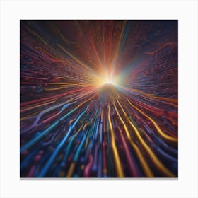 Abstract Rays Of Light 1 Canvas Print