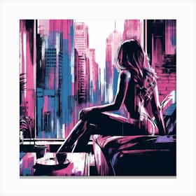 City Life. NY 2 Canvas Print