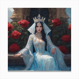 Queen Of Roses Canvas Print