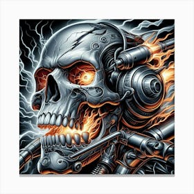 Steampunk Skull Canvas Print