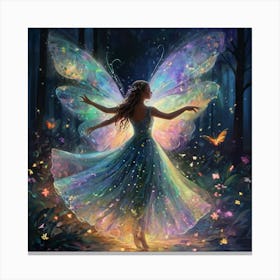 Fairy In The Forest 2 Canvas Print